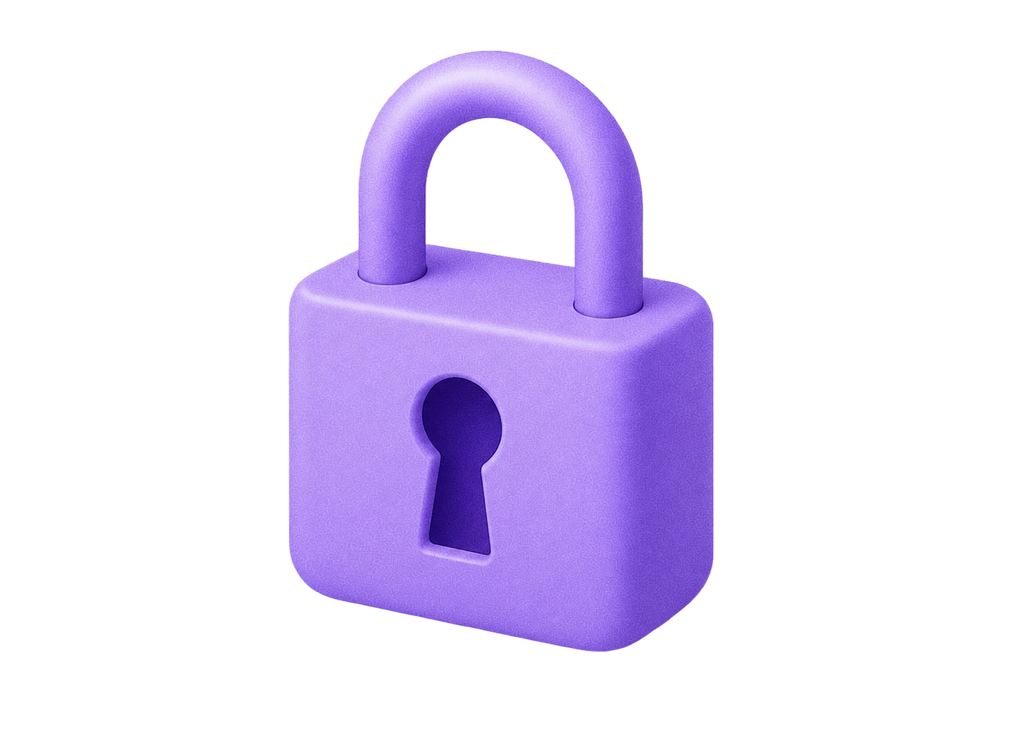 3D padlock representing data security